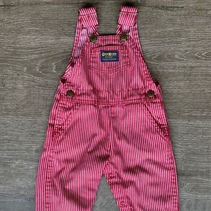 Vintage “train conductor” osh gosh overalls